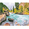 DIY Paint by Numbers Canvas Painting Kit - Tributary River Flow