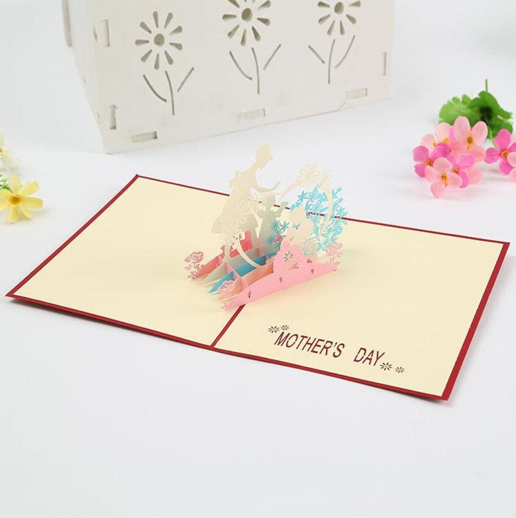 3D Mothers Day Pop Up Card and Envelope