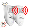 Ultrasonic Mosquito Repeller - PACK OF 2 - 100% SAFE for Children and Pets - Get Rid Of Mosquitoes In 7 Days Or It's FREE