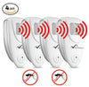 Ultrasonic Mosquito Repeller - PACK OF 4 - 100% SAFE for Children and Pets - Get Rid Of Mosquitoes In 7 Days Or It's FREE