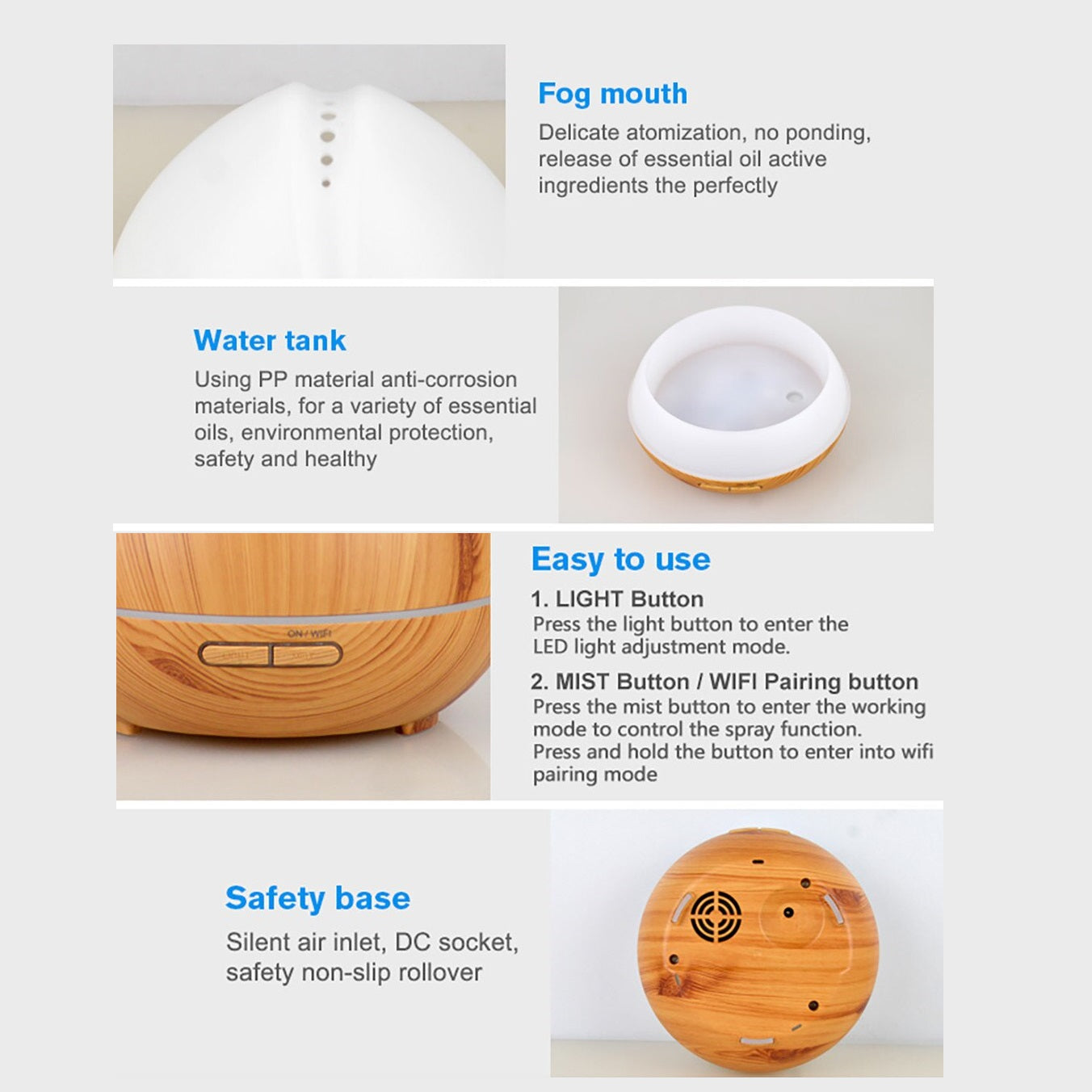 Smart WiFi Wireless Essential Oil Aromatherapy Diffuser