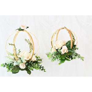 12 Pieces Embroidery Hoops Set Bamboo 6 inch