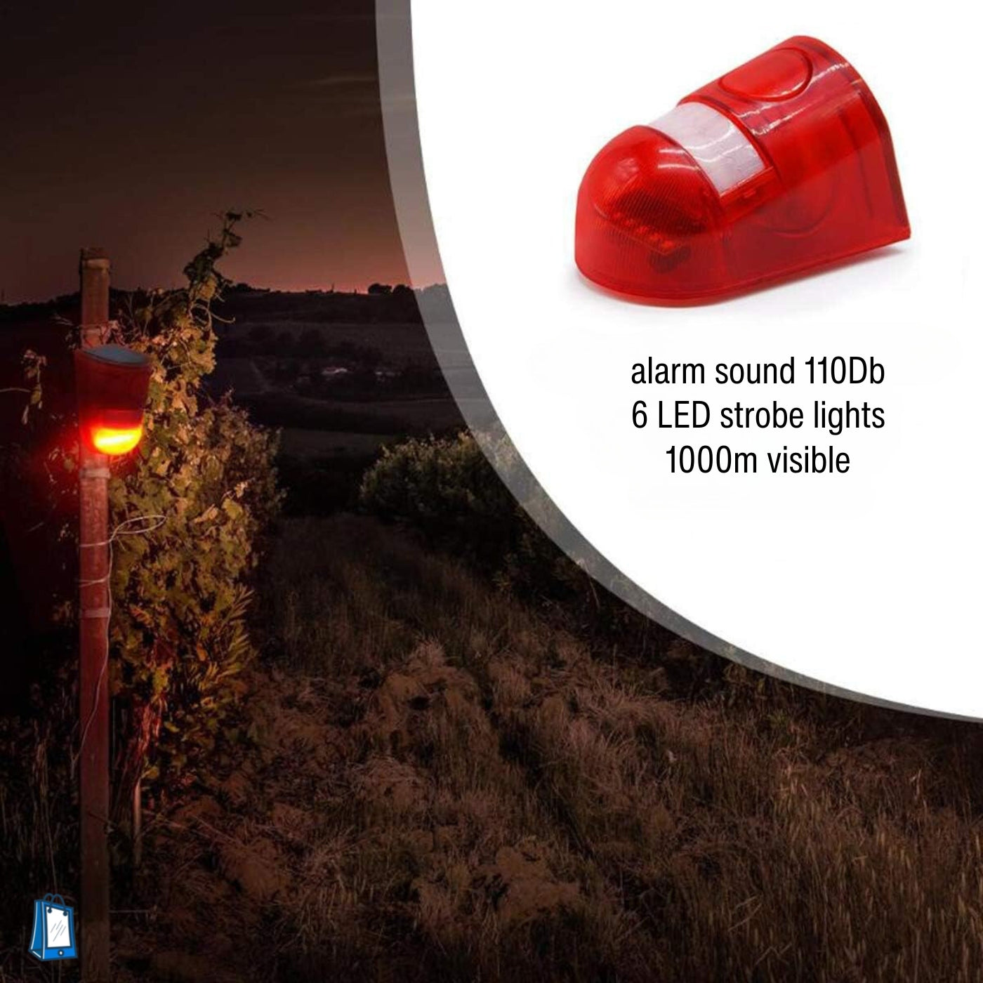 Solar Sound Alarm for Dogs - Motion-Activated Dogs Repeller