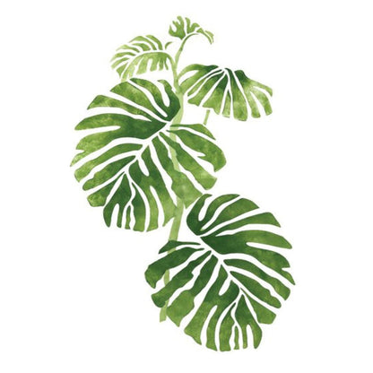 DIY Paint by Numbers Kit - Indoor Plant Leaves