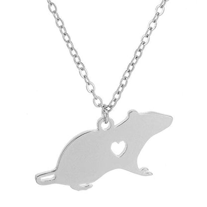 Rat Pendant Necklace - Chinese Horoscope Gift - Zodiac Necklace