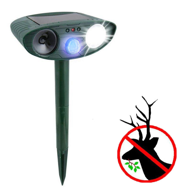 Ultrasonic Deer Repeller - Solar Powered - Get Rid of Deer in 48 Hours or It's FREE - CA