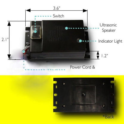 Ultrasonic Car Squirrel Repeller - Get Rid Of Squirrels in 48 Hours