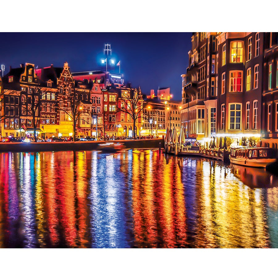 DIY Paint by Numbers Canvas Painting Kit - Amsterdam Lights