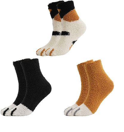 Winter Socks for Women - Cat Claw - [3 Pairs]