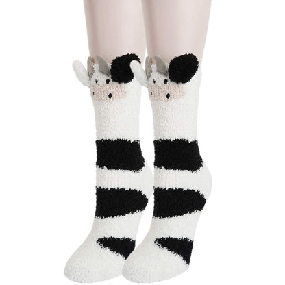 Winter Socks for Girls - Funny Animals - [1 Pair]