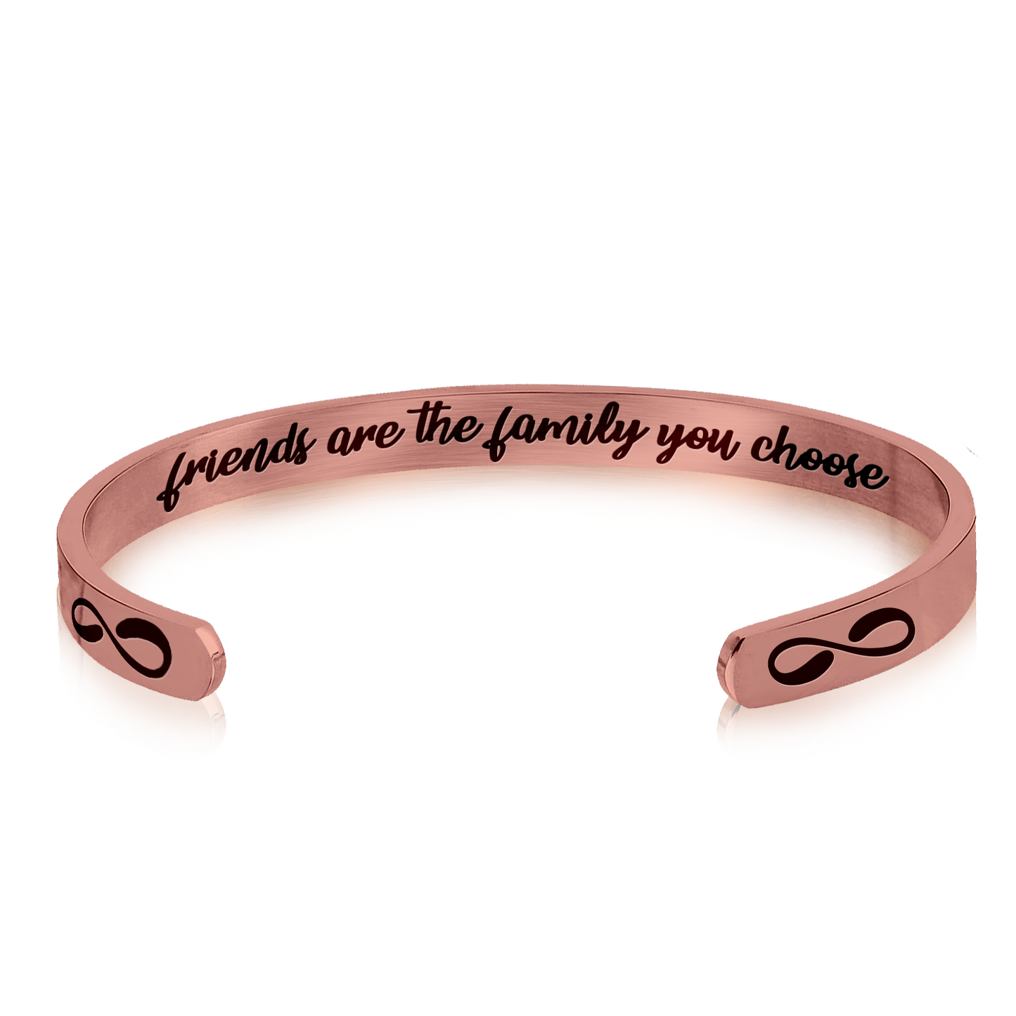 Stainless Steel Bracelet - Cuff Bracelet - Friends are The Family You Choose