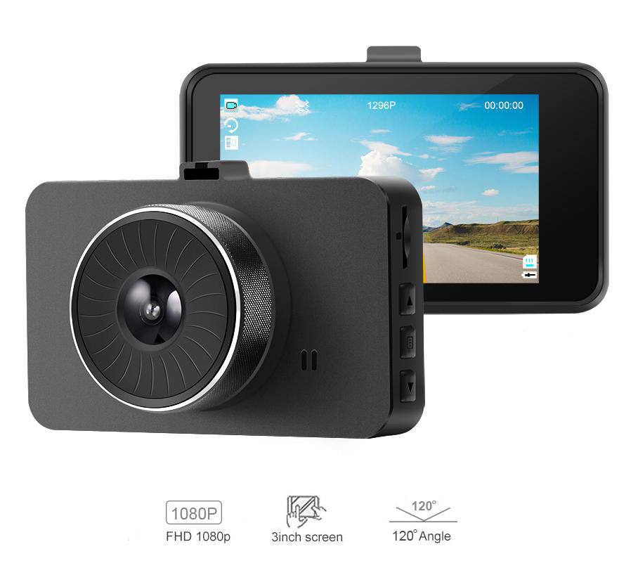 Explon Dash Camera - Full HD with 3" LCD Screen - G-Sensor, Loop Recording and Motion Detection