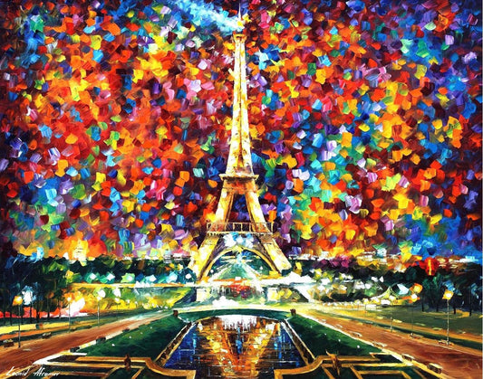 DIY Paint by Numbers Kit - Eiffel Tower