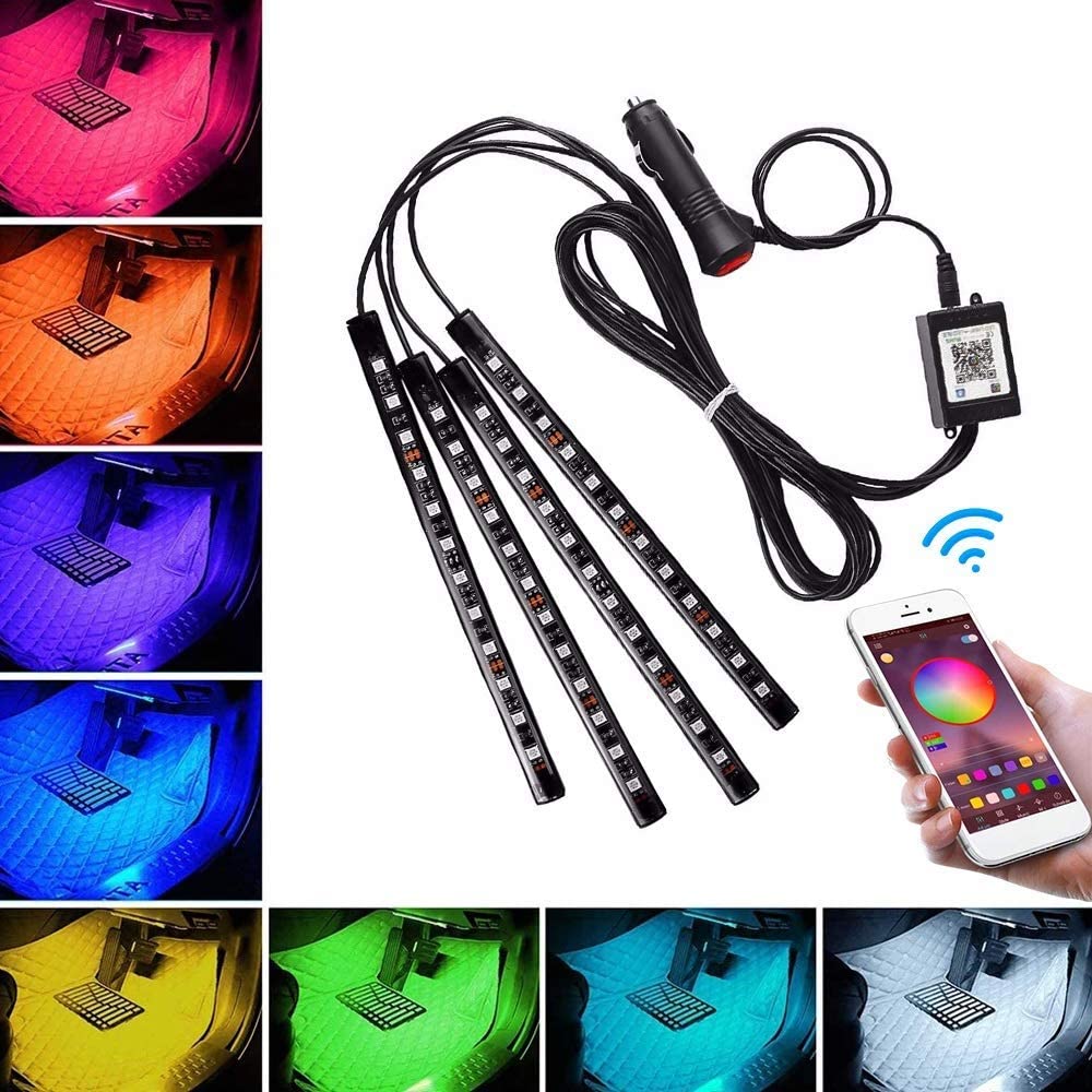 Car LED Strip Light - 4pcs 48 LED