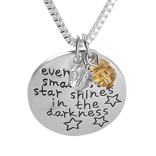 Even The Smallest Star Shines in The Darkness - Pendant Necklace