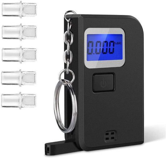 Breathalyzer - Digital Blue LED Screen - Portable