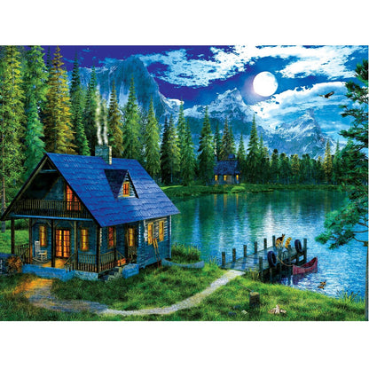 DIY Paint by Numbers Canvas Painting Kit - House by The Lake