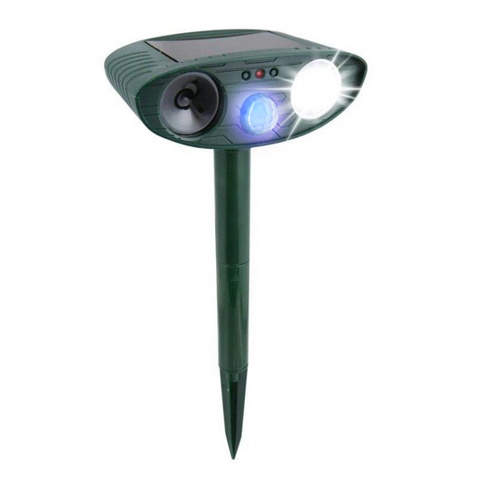 Ultrasonic Squirrel Repeller - Solar Powered - Get Rid of Squirrels in 48 Hours or It's FREE - CA