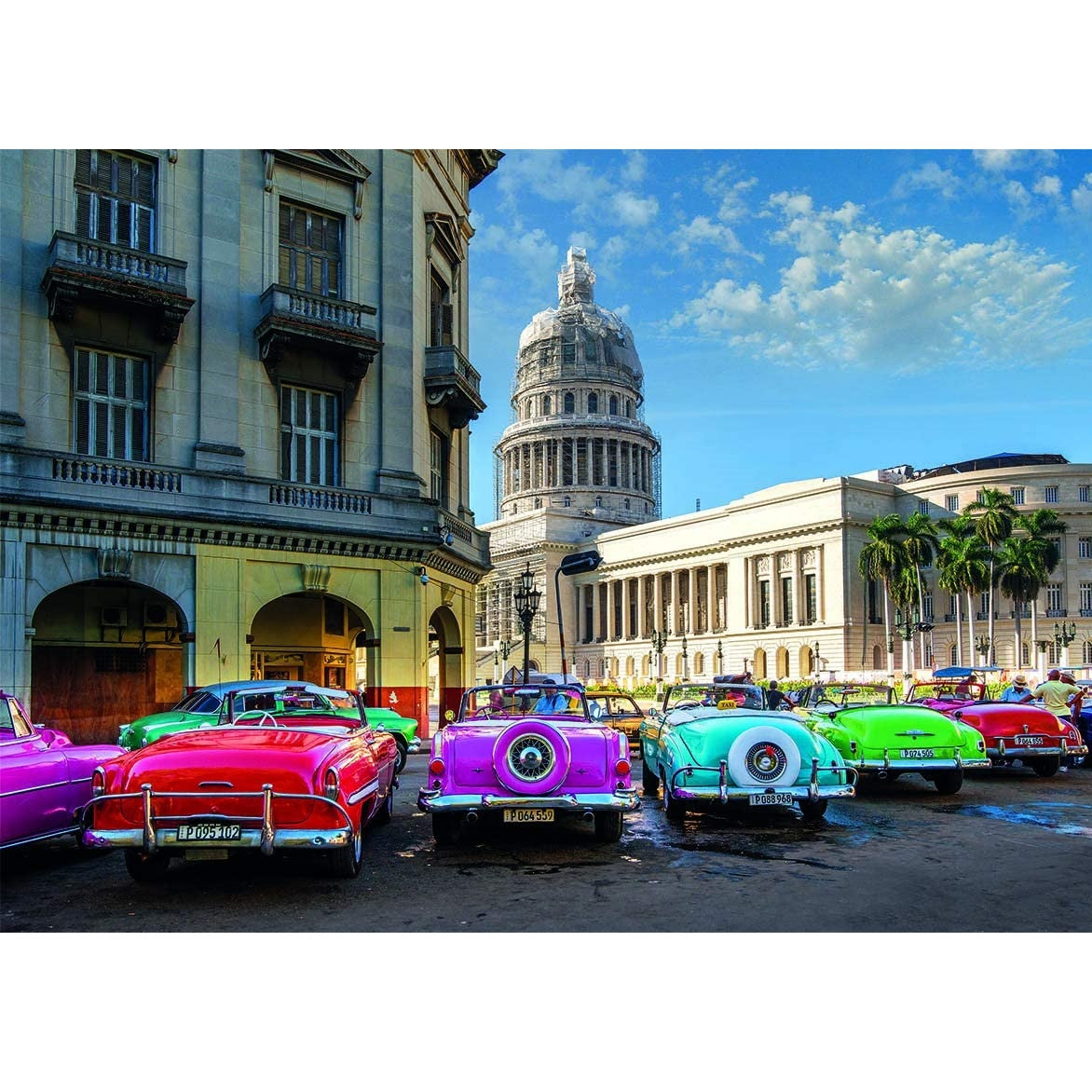 DIY Paint by Numbers Canvas Painting Kit - Colorful Cars Cuba