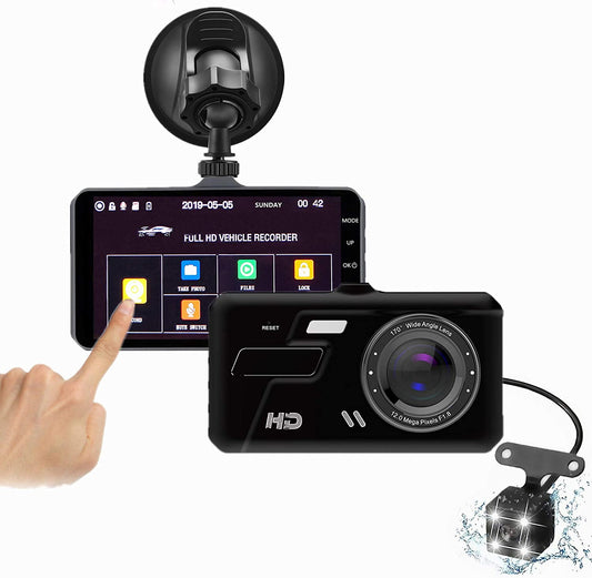 Dual Dash Camera 4" LCD Display