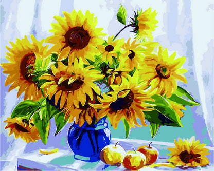 Paint by Numbers Kit - Sunflowers