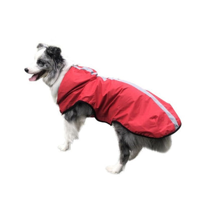 Dog Raincoat with Hood and Leash Hole Waterproof