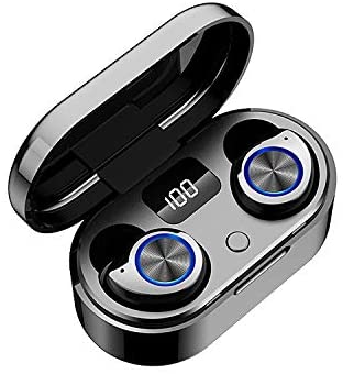 Bluetooth 5.0 Wireless Earbuds with Wireless Charging Case