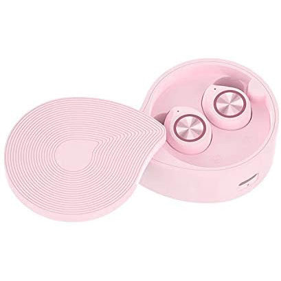 Bluetooth 5.0 Earbuds with Wireless Charging Case - Pink