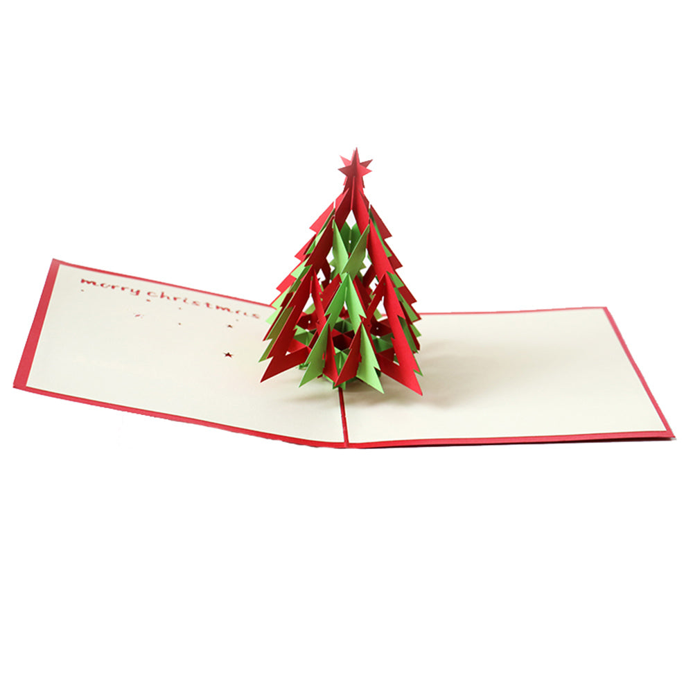 3D Christmas Tree Pop Up Card and Envelope