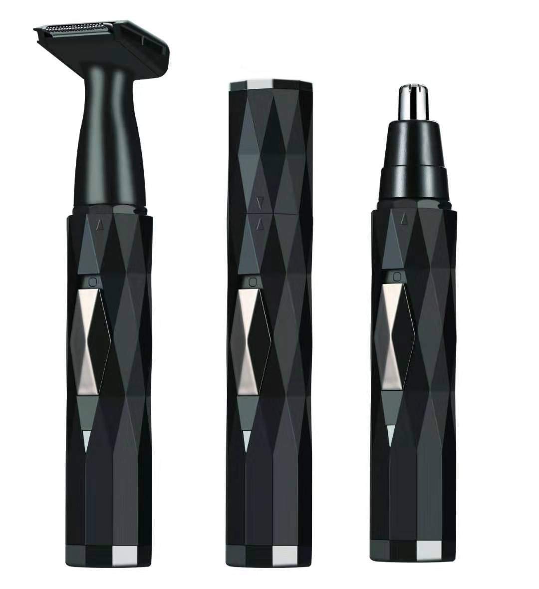 Ear and Nose Hair Trimmer Set - 2 in 1 Painless Facial Hair and Eyebrow Clipper