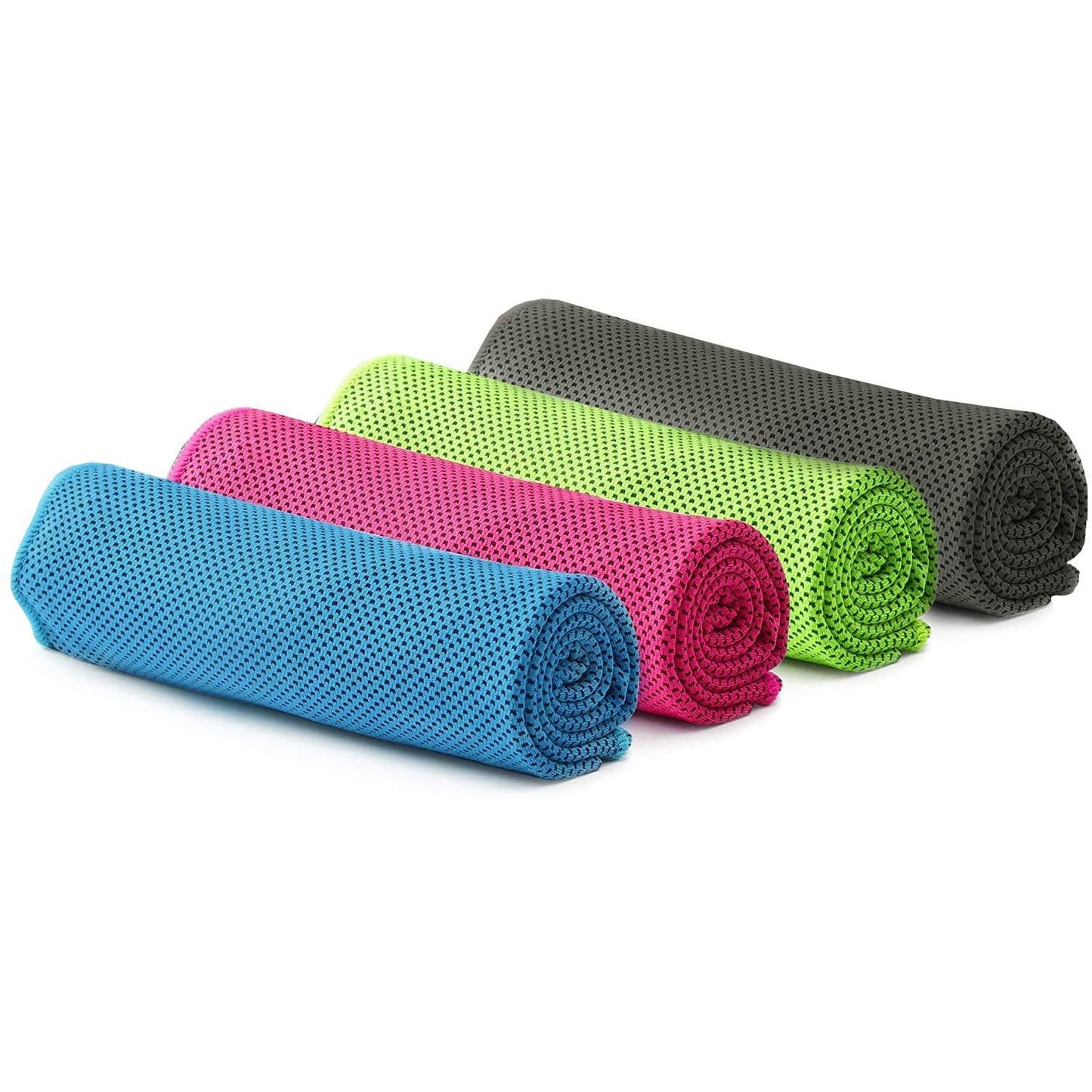 Workout Cooling Ice Towel (40"x12") - Blue, Green, Gray, Pink