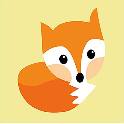 Paint by Number Kits for Kids Beginner - Little Fox 8" x 8"