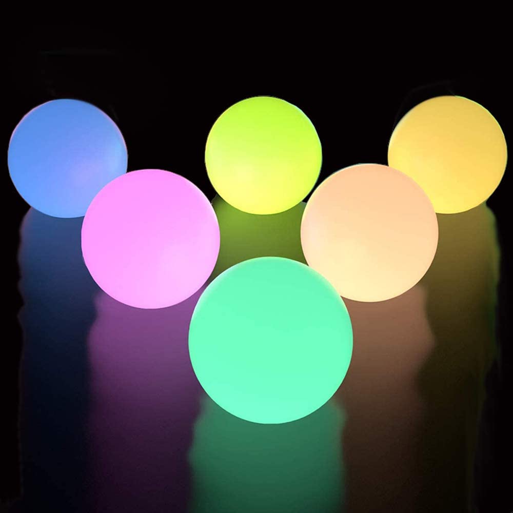 Floating Ball Pool Lights - 6 Pack - 16 Colors