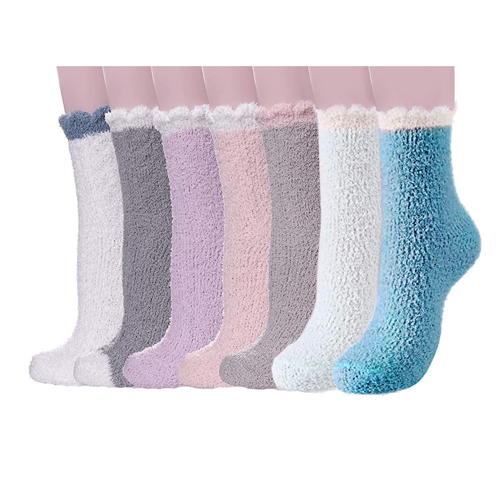 Winter Socks for Women - Soft Warm Fluffy Cozy - [7 Pairs]