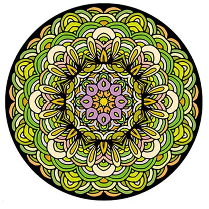 Green Mandala Round Puzzle - 1000 Pieces Jigsaw