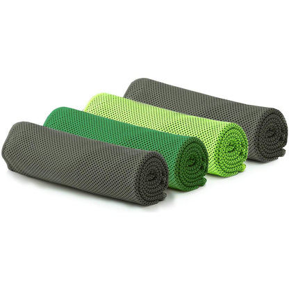 Workout Cooling Ice Towel (40"x12") - Gray and Green