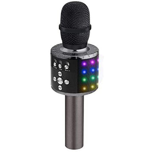 Bluetooth Karaoke Microphone - Wireless 4 in 1 - With LED Lights