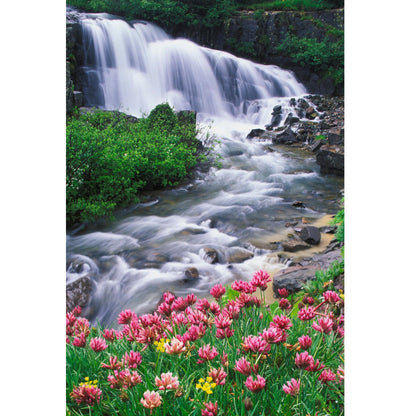 DIY Paint by Numbers Canvas Painting Kit - Calm Waterfall Landscape