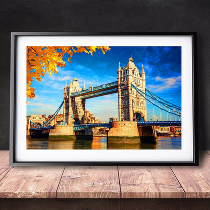 DIY Paint by Numbers Canvas Painting Kit - London Tower Bridge