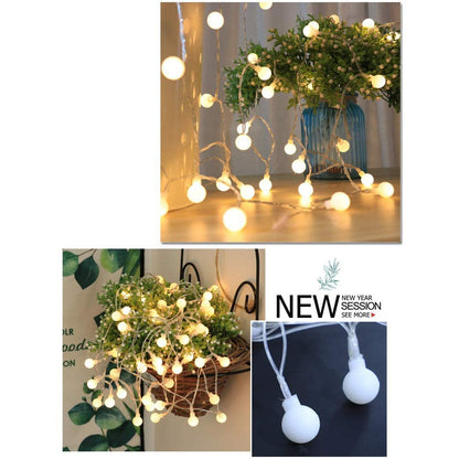 33 FT 100 LED Globe Ball String Lights - 2 PACK