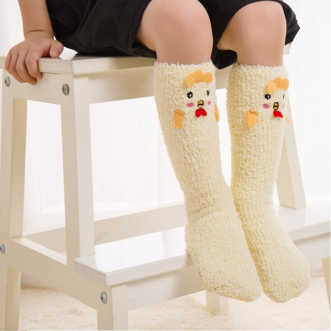 Winter Socks for Girls - Funny Animals - Chicken- [1 Pair]