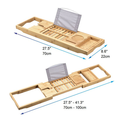 Bamboo Luxury Caddy Bathtub Tray