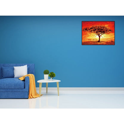 DIY Paint by Numbers Canvas Painting Kit - Burning Tree of Life