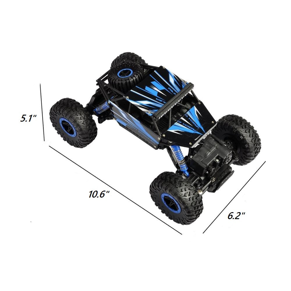 Remote Control Car with Rechargeable Batteries, Blue Kiddro