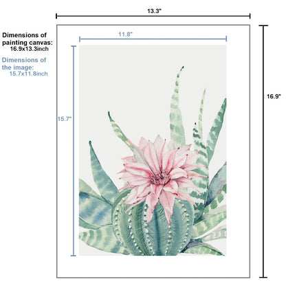 5D Diamond Painting by Number Kit Cactus Flower