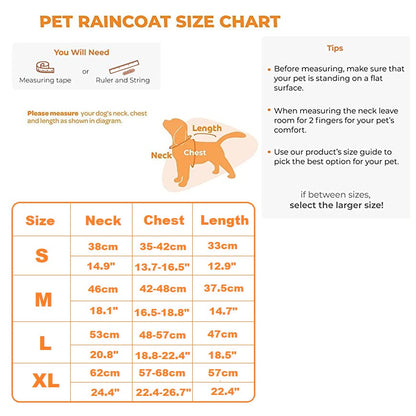 PetPawa Dog Raincoat with Hood