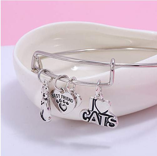 Kitty Cat Charm Bracelet