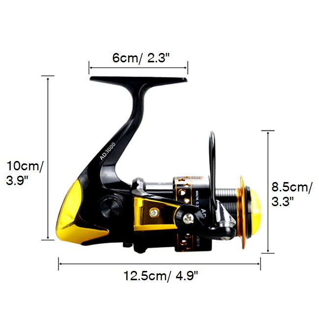 Spinning Fishing Reels for Freshwater - AD3000 Model