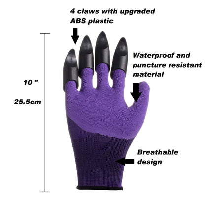 Waterproof Garden Gloves with Claws