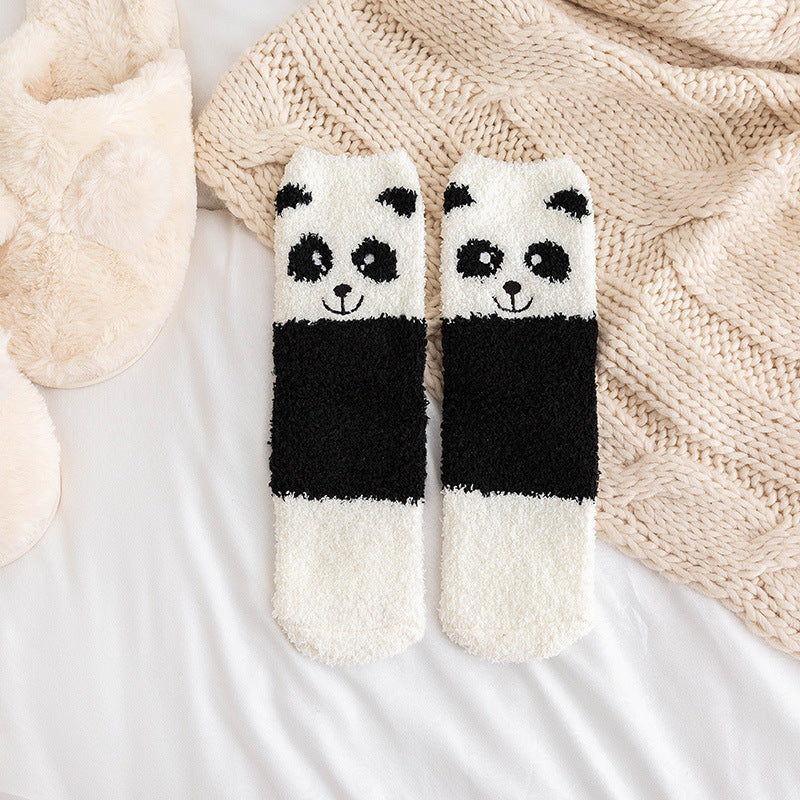 Winter Socks for Women - Panda Fox Pig Owl - [5 Pairs]